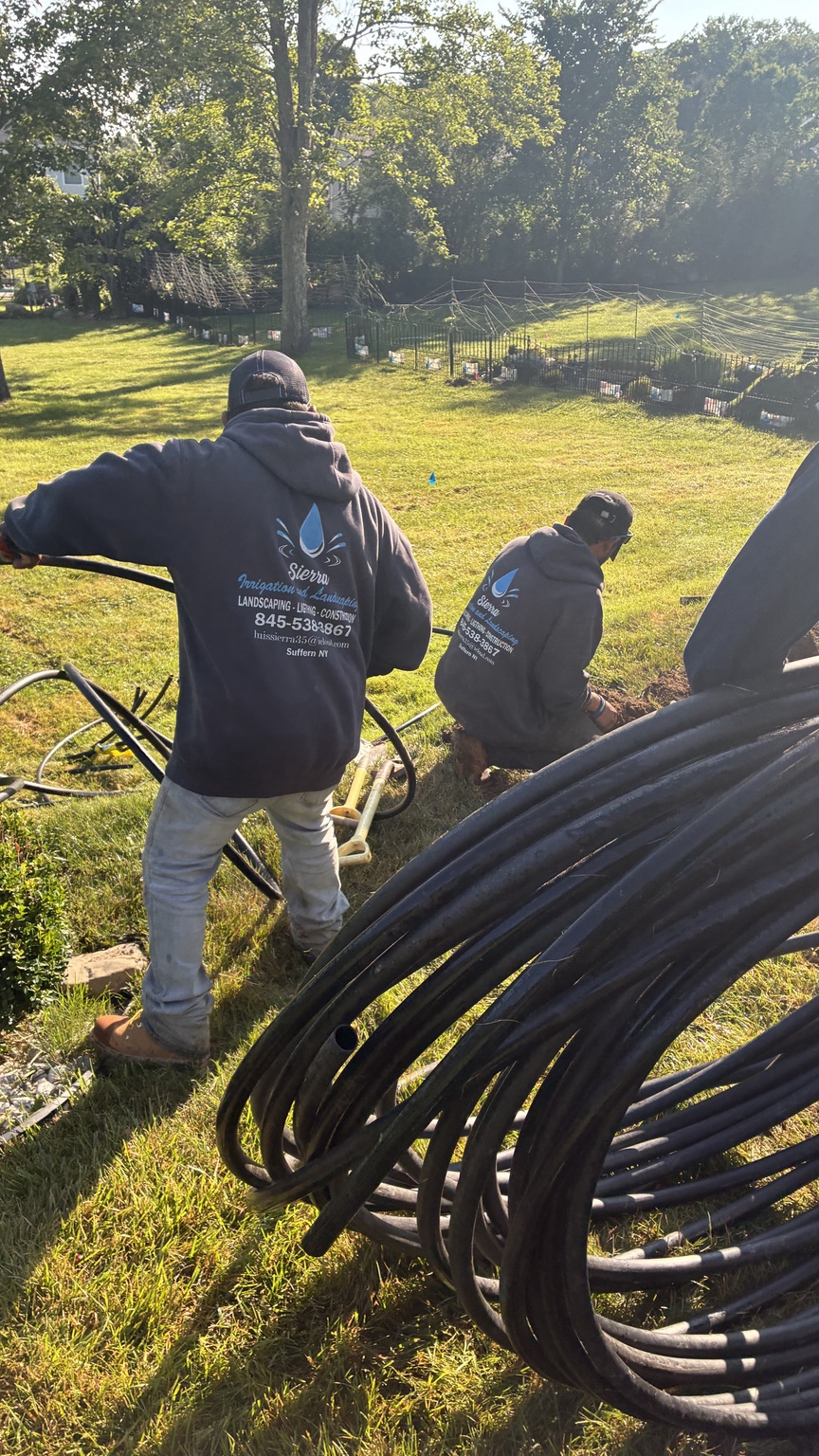 Irrigation Installation by Sierra Irrigation & Landscaping in Rockland County, NY